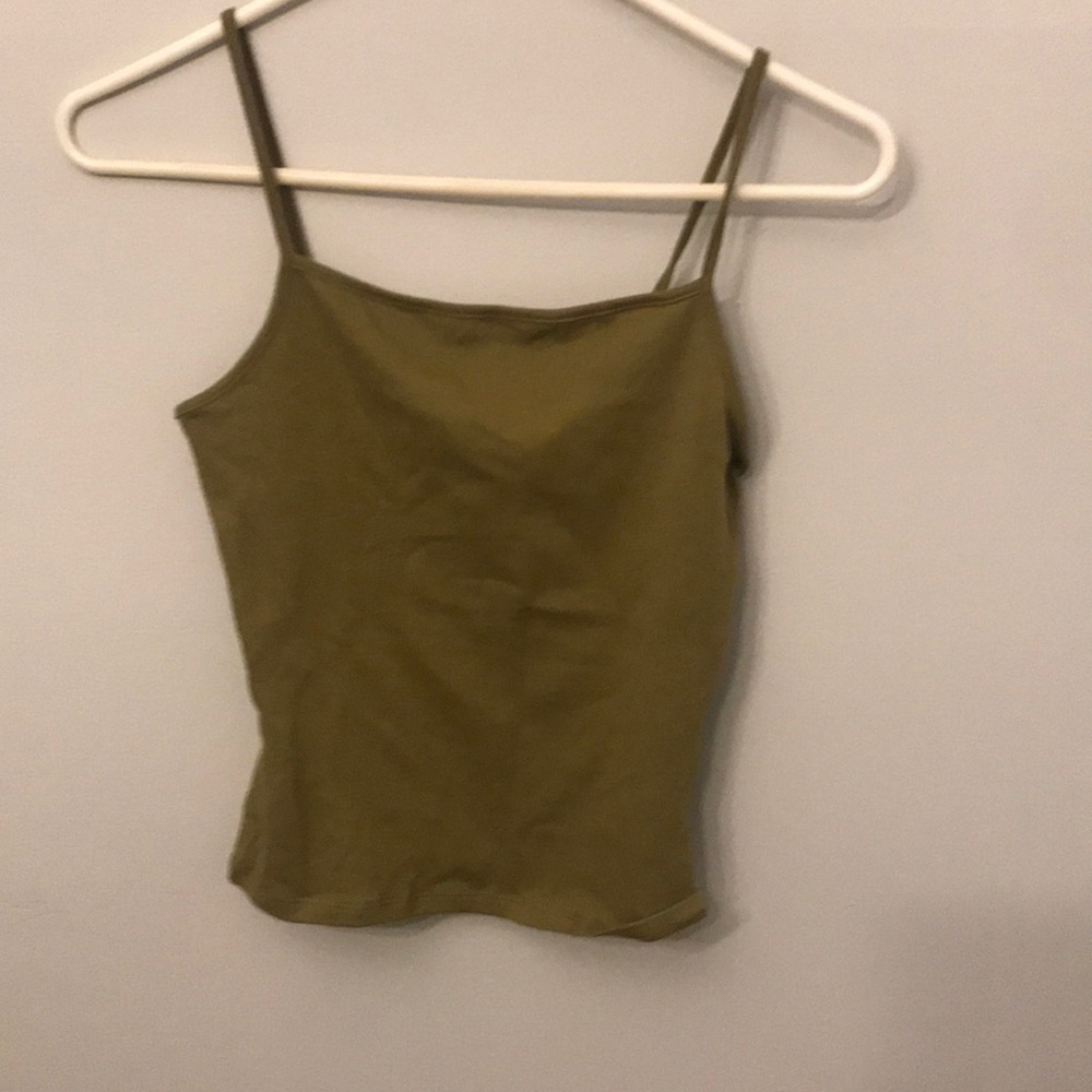 Green tank top